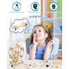 Poraxy 4 in 1 STEM Kits for Kids Ages 5-7 8-10-12, 3D Wooden Puzzles, Science Project Model Craft Building Kits, STEM Toys for Ages 8-13, Birthday Gifts for Girls 6 7 8 9 10 11 12 Year Old