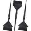 3 Extra Wide Hair Dye Brushes - Hair Color Brush Applicator Set - Hair Dye Brush Applicator - Hair Coloring Brush - Hair Root Touch Up Brush (Black)