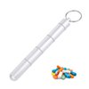 Pill Box, Aluminum Alloy Waterproof Daily Small Pill Organizer for Outdoor Travel, Keychain Pill Holder(5 Cases) Keychain Pill Holder Keychain Pill Holder Small Pill Box Small Pill Box