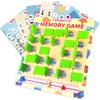 COVTOY Matching Memory Game, Wooden Educational Board Game Travel Toy for Kids Age 3 4 5 6 7 8 Year Old Birthday Gifts for Boys Girls