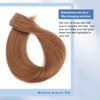 Sixstarhair Tape In Hair Extensions 18 Inch Thick Full Red Brown Hair Tape In Extensions Silky Straight Remy Human Hair Extensions [Color 30#-18 inch]