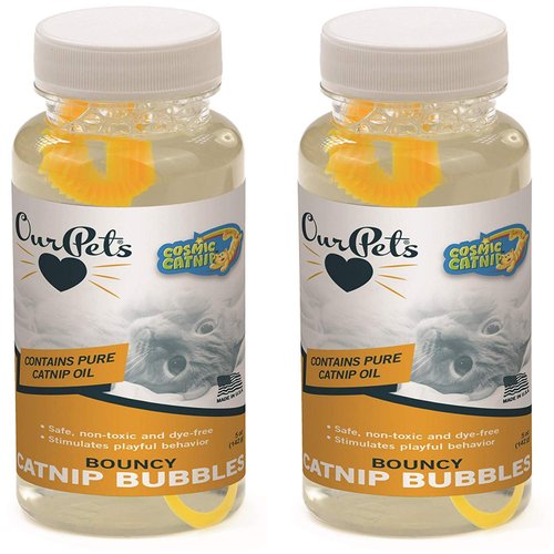 Our Pets Catnip Bouncy Bubbles Cat Toy, 5 Ounce, 2 Pack