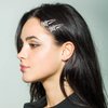 Jexine 12 Pieces Hair Clips, Silver Butterfly Rhinestone Barrettes for Women, Hair Snaps for Girls, Shining Hair Barrette Hairpins Hair Accessories for Wedding