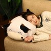 WUYU Cow Plush Pillow, Adorable Stuffed Animal Plush Toy, Soft Cow Hugging Pillow for Kids Boys Girls (Squinting,13.7in)