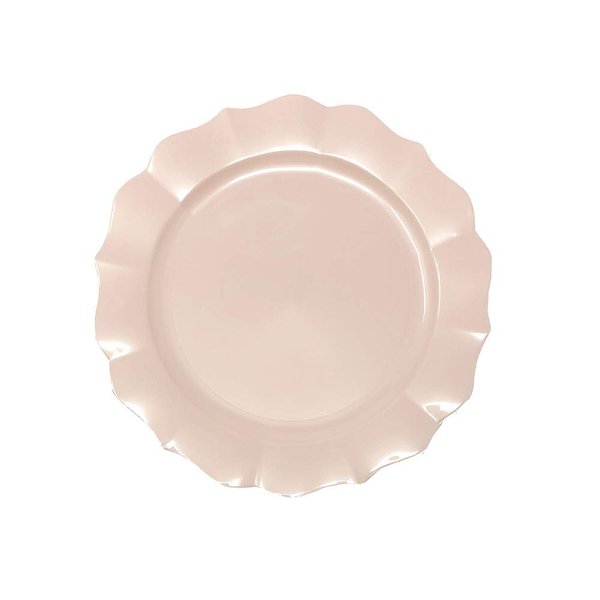 Elegant Scallop Collection Pearl Pink Salad Plates - 7.5" (Pack of 10) - Premium Quality & Stylish Design - Perfect for Events, Parties, and Everyday Use