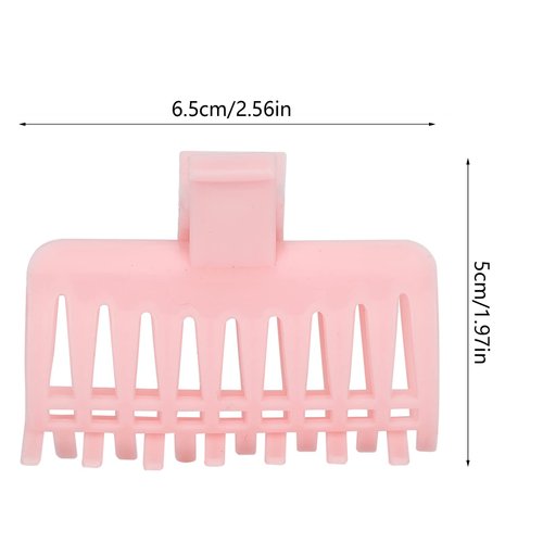 Haosie 15PCS Hot Roller Clips, Curler Claw Clips for Girls Women, Hair Section Fixing Clamps, Holding Hairdressing Tool for Long and Medium Hair (Pink)
