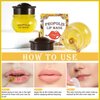 MIELIKKI Honey Sleeping Lip Mask, Day and Night Repair Sleeping Lip Balm, Hydrating Lip Plumper, Fade Lip Lines Bee Balm, Prevent Dry and Crack Lip Scrubs Exfoliator