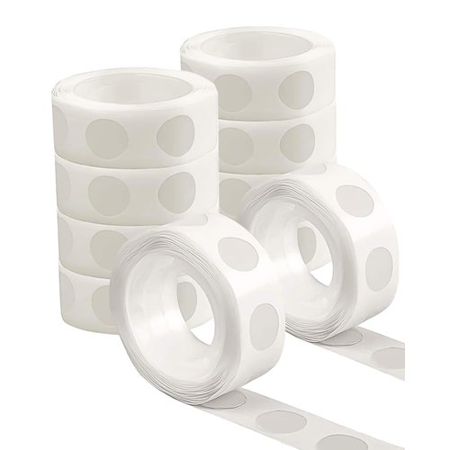 YIZUUN 1000 Pieces Glue Dots for Balloons, 10 Rolls Removable Double Sided Adhesive Dots, for Balloons Craft Sticky, DIY Creation, Can be Used on Tile, Metal, Glass, Wood and Other Materials