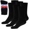 Debra Weitzner Non-Binding Loose Fit Sock - Non-Slip Diabetic Socks for Men and Women - Crew 3Pk Black