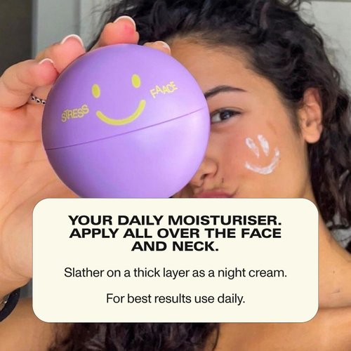 Faace Stres Daily Moisturizing Face Cream Niacinamide Facial Moisturizer I Hydrates & Calms for Alluring Soothed Skin Promotes the Appearance of Clear Skin Youthful Look Vegan & Organic Skincare 1.7oz