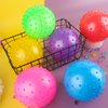 LOVEINUSA 8PCS Bounce Balls, Knobby Balls with Pump 7inch Sensory Balls Spiky Massage Balls for Kids Party Favors