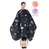 PERFEHAIR Barber Hair Cutting Cape, Professional Salon Hairdressing Gown with Snap Closure-Black