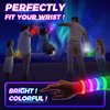 12/24 PCS Glow Bracelets, LED Bracelets for Kids and Adults, Glow in The Dark Party Supplies for Music Festival, Festival Camping, Rave Accessories, Light Up Party Favors