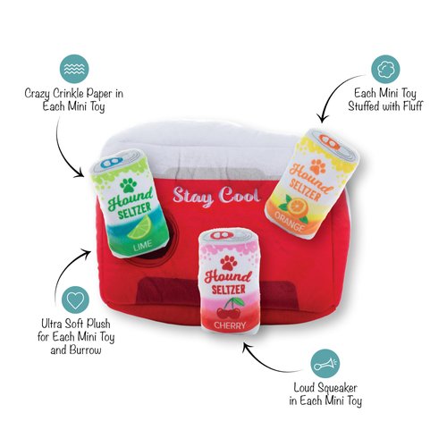 Fringe Studio Plush Dog Toy Set, Interactive Hide and Seek Play, Stay Cool, Pet Shop Collection (289250)