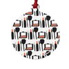 GRAPHICS & MORE Makeup Lipstick Compact Eyeshadow Mascara Drawing Aluminum Holiday Christmas Tree Ornament - 3.0" (7.6 cm) x 3.37" (8.6 cm)