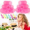 Hair Roller Set 12pcs, Hair Curlers Rollers Self Grip Hair Roller with Clips, Hair Rollers Salon Hair Dressing DIY Curly Hairstyle, Small, random color