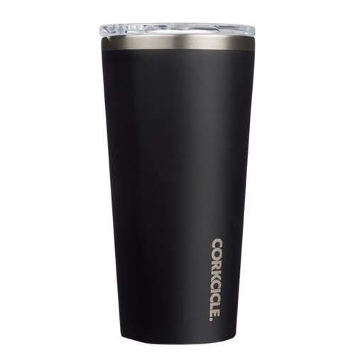 Corkcicle Classic Triple Insulated Coffee Mug with Lid, Matte Black, 24 oz – Stainless Steel Travel Tumbler Keeps Beverages Cold 9+hrs, Hot 3hrs – Cupholder Friendly Travel Coffee Tumbler
