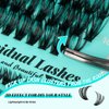Lash Extension Kit 280Pcs,60D 80D Individual Lashes Clusters Kit,Lash Bond And Seal,Lash Remover For Eyelashes Extensions,Lash Applicator Tool For False Eyelash Cluster Kit At Home(D-Mix8-16mmKit)