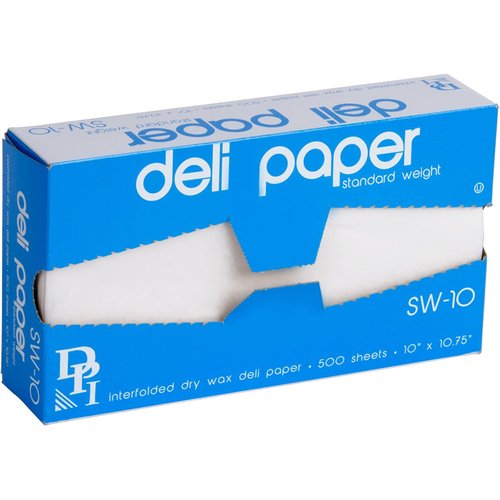 Durable Packaging 10" x 10 3/4" Interfolded Deli Wrap Wax Paper