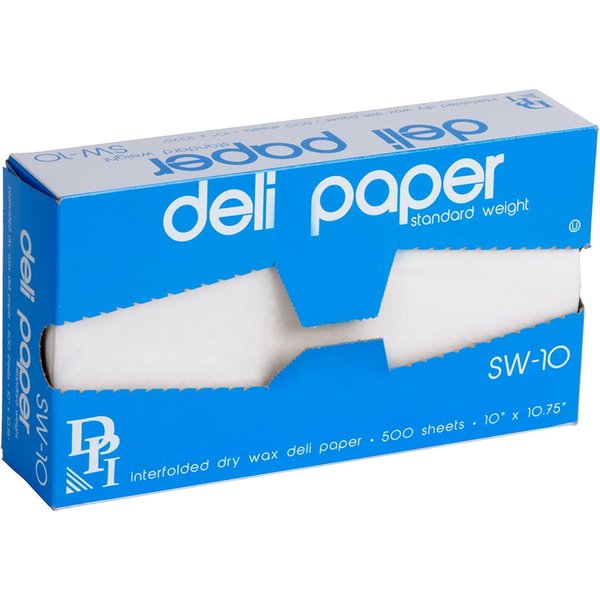 Durable Packaging 10" x 10 3/4" Interfolded Deli Wrap Wax Paper