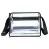 Mildbeer Clear Messenger Bag with 2 Compartments, Small Clear Crossbody Tote Bag for Stadium Events Concerts Festivals
