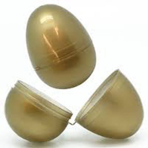 sparta consumers inc Gold Color Hinged Easter Eggs (10 Count)