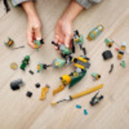 LEGO NINJAGO Lloyd’s Hydro Mech 71750 Building Kit, Underwater Playset with NINJAGO Lloyd and Mech; Role-Play Action for Boys and Girls Ages 7 and Up