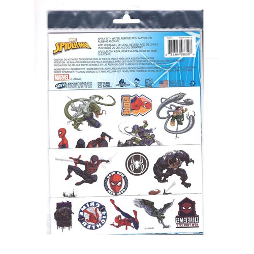 Spiderman Temporary Tattoos -25 Count by Saavi