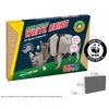 Build Your Own Moving White Rhino - Pull Tab Head Movement Action - Eco Friendly Cardboard Craft Kit - Ages 8+