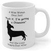Funny Chiweenie Dog Mom Gifts for Women Puppy Lovers Mother's Day 2024 A Wise Woman Once Said Coffee Mug with Fun Quotes Ceramic Cup White 11oz