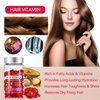 SDJUFEI Hair Treatment Serum, 40 Pcs Hair Vitamin Serum Capsule, Restores Dry Frizzy Hair, Hair Oil Capsules Rich in Vitamin A C E B5, with Moroccan/Macadamia/Avocado Oil for Hair Repair(Box-packed)