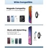 SODI Magnetic Phone Ring Holder Grip for Mag-Safe & iPhone, Magnetic Ring for Phone Case Stand, Dual-Side Magnetic Finger Ring Holder Kickstand, Compatible with iPhone 16 15 Pro Max,14 13 12 Series