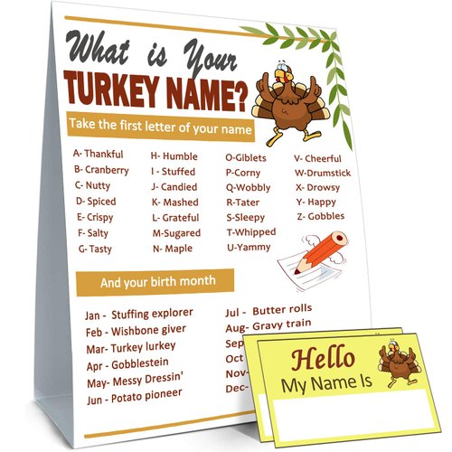 Thanksgiving Decorations -Thanksgiving Party Game- Thanksgiving Gifts-Thanksgiving Gifts for Her Children-Halloween Thanksgiving Decor Home-Fall Decor