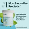 resbiotic resB Lung Support Probiotic Supplement - Lung Health Supplement for Smokers, Gut Health, Immune & Digestive Support, Respiratory Care, Holy Basil & Turmeric, Clinically Trialed - 60 Capsules