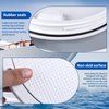 smartmarine Boat Hatch Black 4" 6" 8" Round Non Slip Inspection Hatch w/Detachable Cover for Marine Boat Yacht (6 inch)