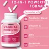 Vaginal Probiotics for Women, 70 Billion CFU for Vaginal Health, pH Balance, Urinary Tract, Digestive with Prebiotics, Organic Cranberry & D-Mannose for Vaginal Odor & Flora Supplements - 60 Capsules