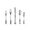 Fortessa Forge 18/10 Stainless Steel Flatware, 5 Piece Place Setting, Service for 1