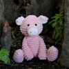 Apricot Lamb Plush Toys Corduroy Pig Stuffed Animal Soft Cuddly Perfect for Child (Corduroy Pig，8.5 Inches)