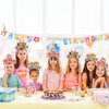 KKBES 12 Pack Happy Birthday Headbands, Paper Birthday Party Hats, Birthday Hats for Adults and Kids, 3 Patterns