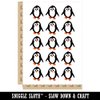 Peaky Penguin Doodle Temporary Tattoo Water Resistant Fake Body Art Set Collection - 15 2" Tattoos (1 Sheet)