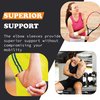 Doc Miller Elbow Compression Sleeve - Tennis Elbow Brace for Men Women - Elbow Brace for Tendonitis, Arthritis, Joint Pain - Volleyball Elbow Pads Arm Sleeve - Pain Relief Golfers Elbow Brace