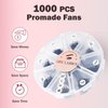 MDC LASHES Promade Eyelash Fans Mix Length 1000 Fans Volume Lash Extensions 8D-16D, C D Curl, 9-16mm Length, 0.05-0.07 Short Stem Promade Premade Pre Pro Loose Fans Eyelash Extension, Easy Application