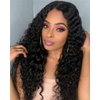 Foreverlove Deep Wave Lace Front Wigs Human Hair Pre Plucked Brazilian Deep Curly 13x4 HD Frontal Wigs for Black Women 180% Density Remy Human Hair (16 Inch)