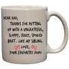 Dear Dad,....Love, Your Favorite Funny Sibling Rivalry 11oz. Coffee Mug by Linda's Gifts