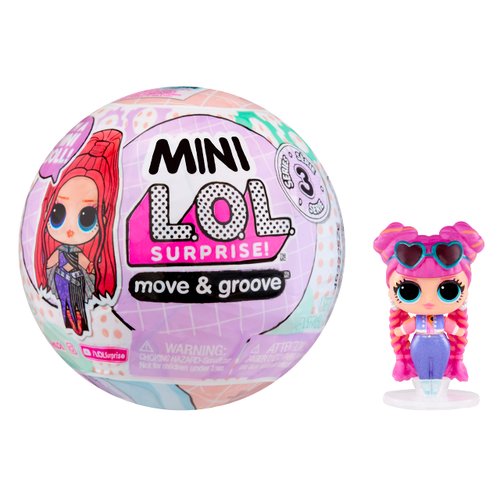 L.O.L. Surprise! Mini Move & Groove with Mini OMG Fashion Doll, Surprises, Mini Dolls, Collectible Dolls, Moving Ball Playset- Great Gift for Girls Age 4+
