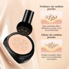 Mushroom Head Air Cushion CC Cream Strong Concealer, Face Makeup Cushion Foundation Long Lasting, Moisturizing BB Cream Makeup Base Primer Even Skin Tone for All (Buff Beige, 3.21 Ounce (Pack of 1))