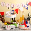 Zonon 4 Pieces Baseball Banner Party Decorations Baseball Paper Garland for Sports Theme Birthday Baby Shower Supplies (Baseball Style)