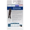Truform Women's Compression Stockings, 15-20 mmHg, Thigh High Length, Closed Toe, Opaque, Black, Small
