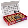 The Purple Cow - Stamper - Monster Maker Stamp Kit for Kids. Paint Stamper for Arts and Crafts. Develop Creativity with 31 Stamps and an Ink pad, for Girls and Boys Ages 6 to 16.