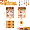 JUESMOS Fall Bingo Game for Kids Adults Fall Games Bingo Cards Autumn Party Games 24 Players Fall Bingo Harvest Game Fall Thanksgiving Game Supplies for School Classroom Family Activities Party Favors
